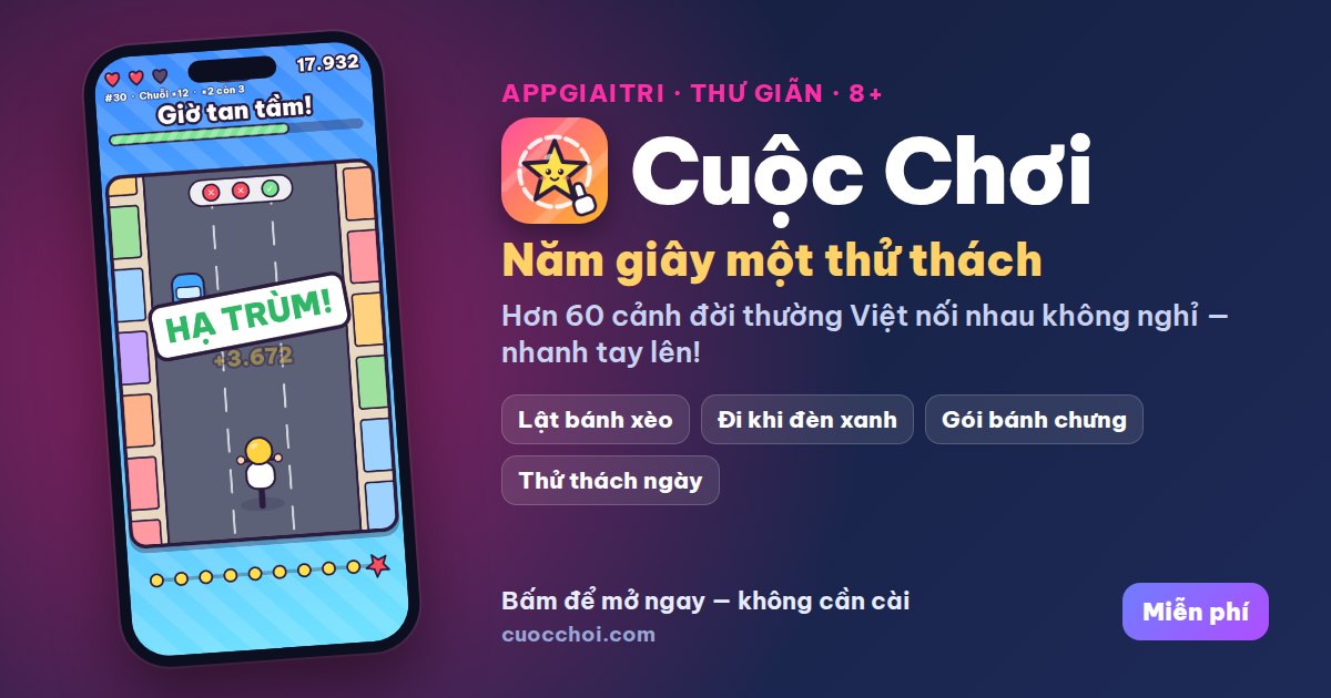 Cuộc Chơi — Năm giây một thử thách, liên hồi không nghỉ
